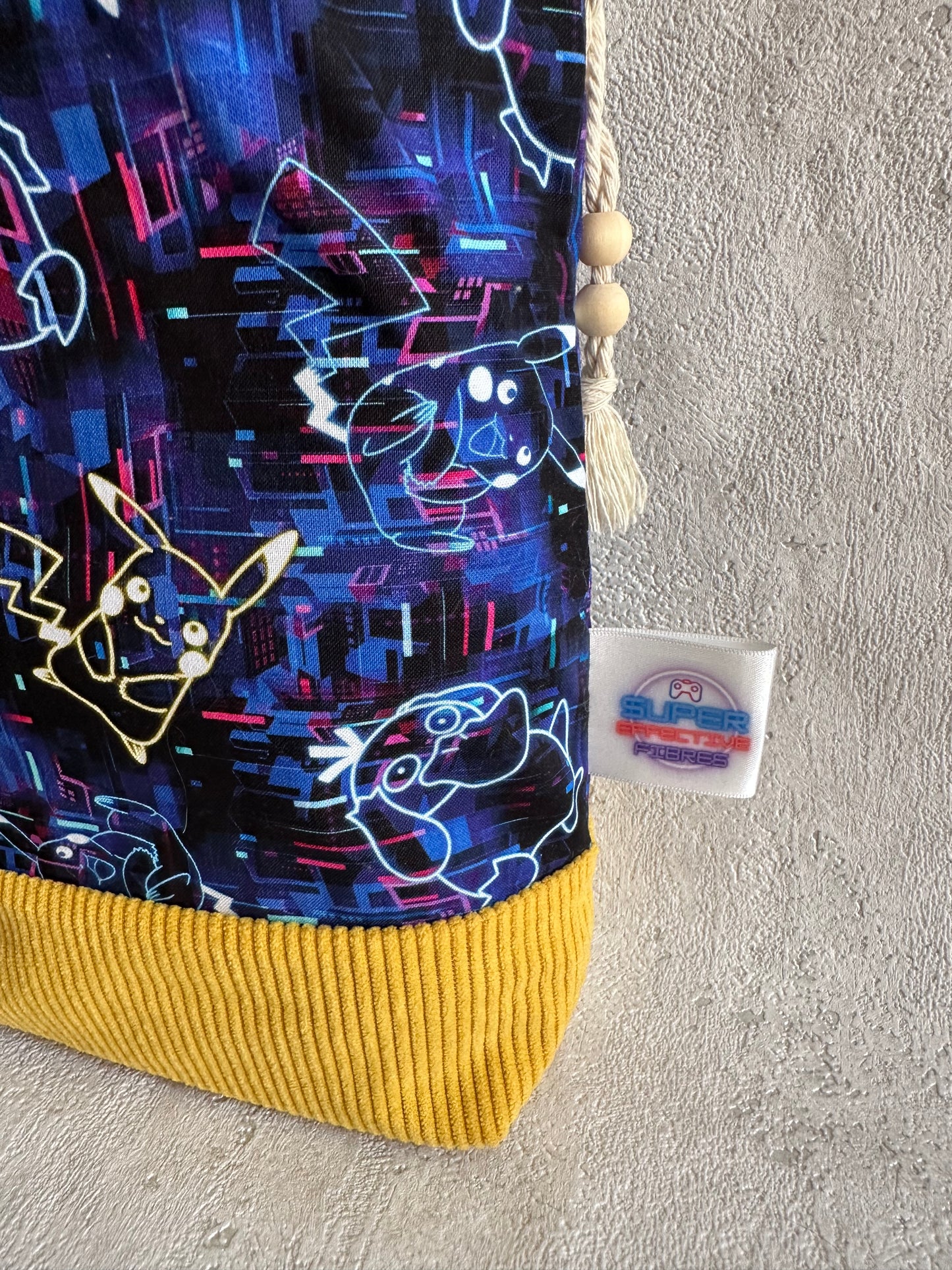 Neon Monsters Medium Project Bag