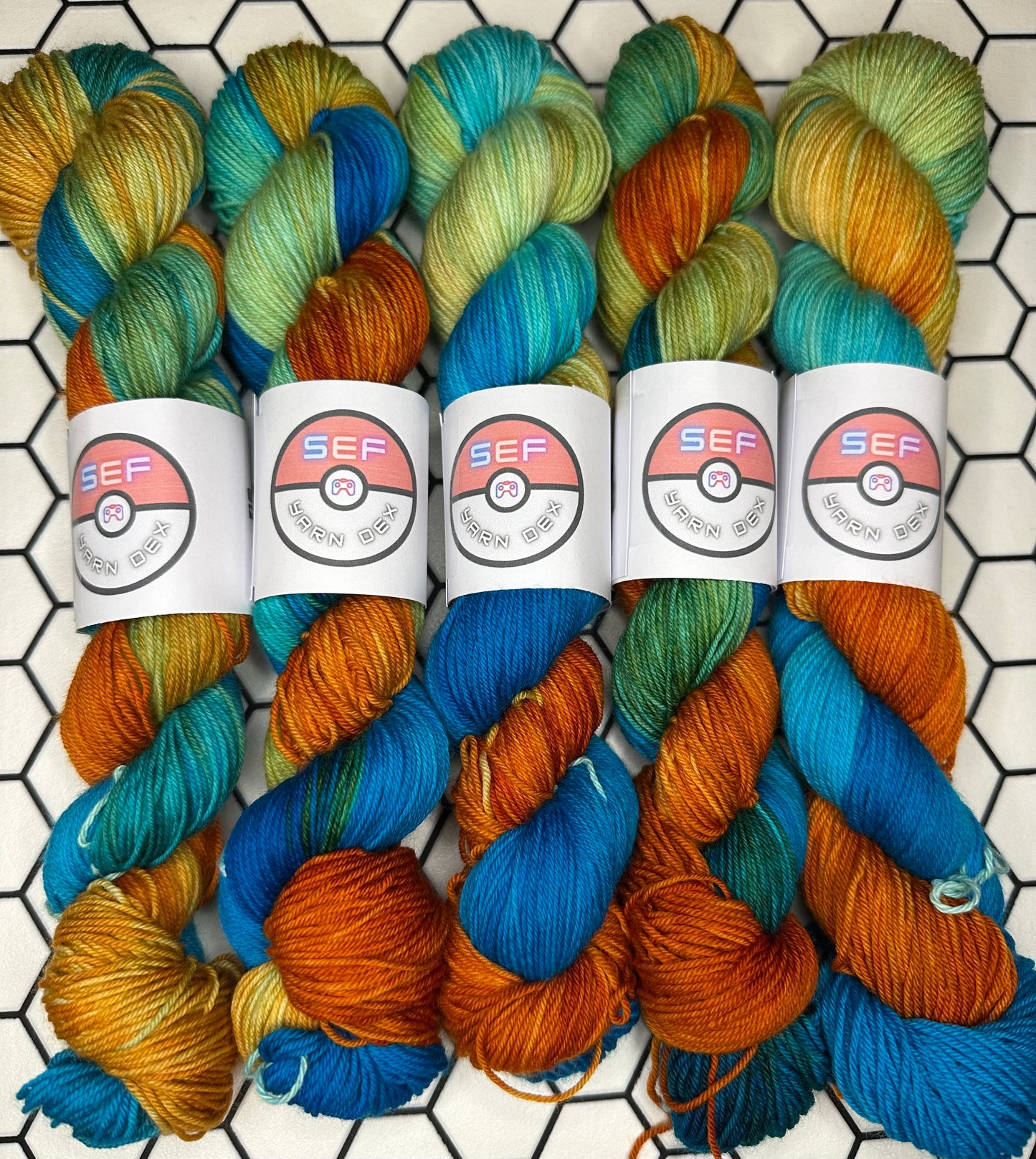 Charizard - Yarn Dex - 4 ply sock yarn