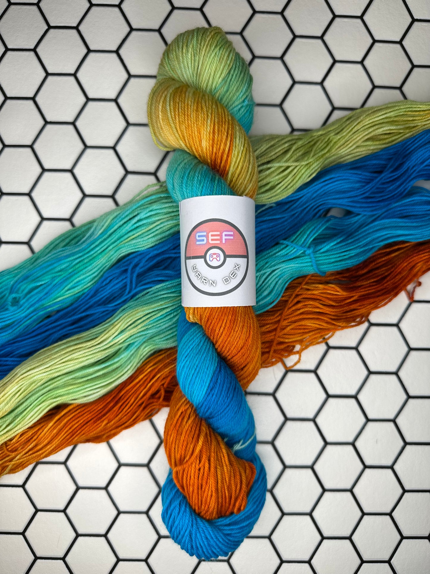 Charizard - Yarn Dex - 4 ply sock yarn