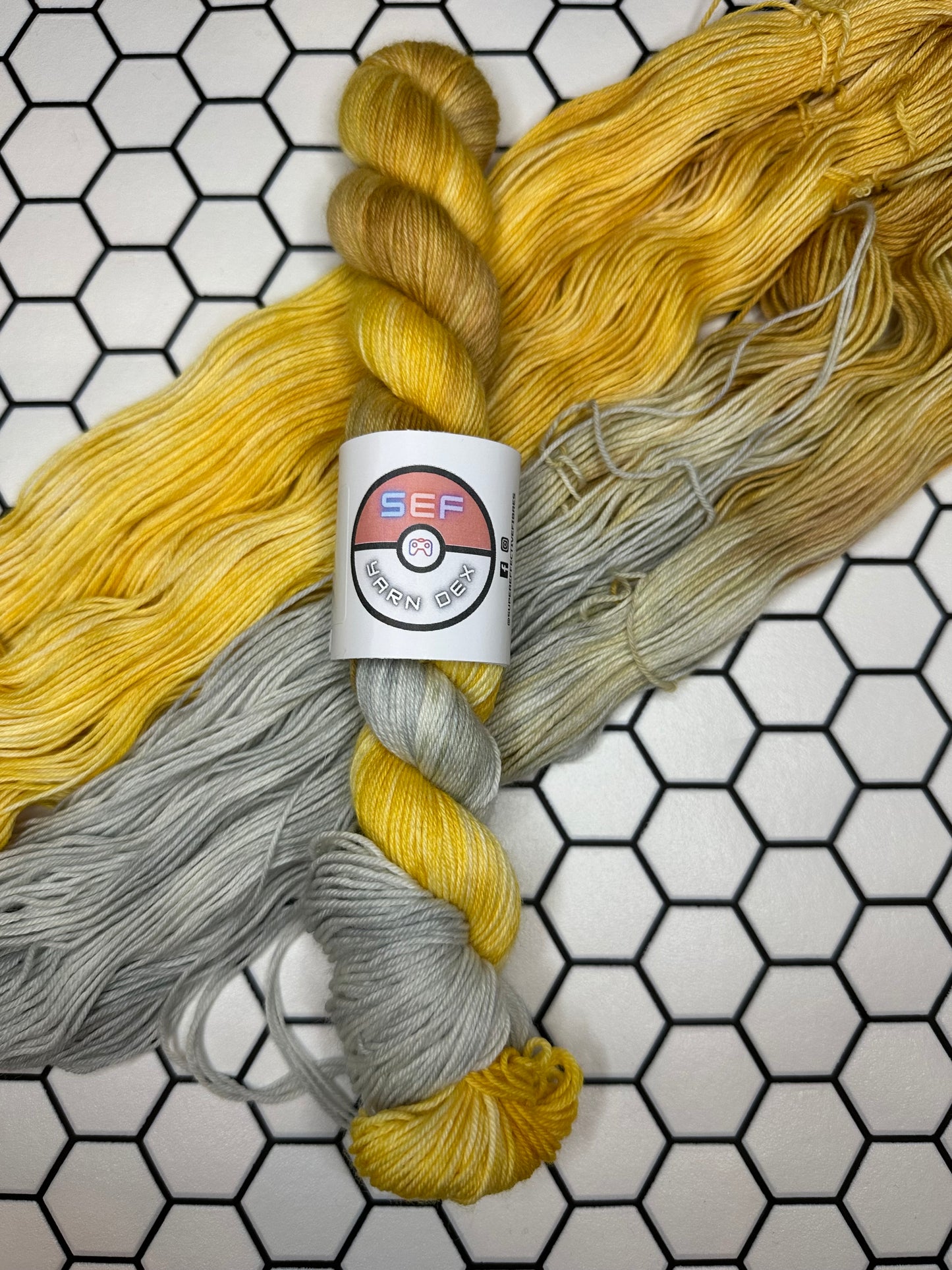 Jolteon - Yarn Dex - 4 ply sock yarn