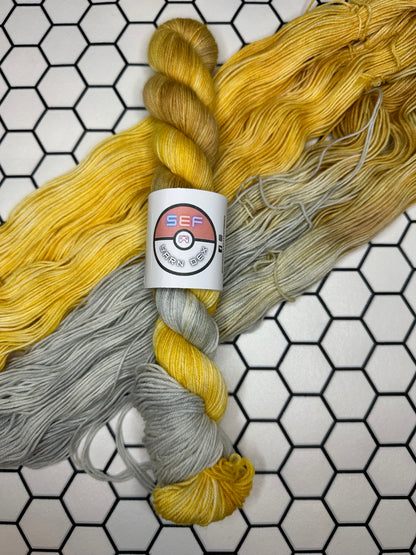 Jolteon - Yarn Dex - 4 ply sock yarn