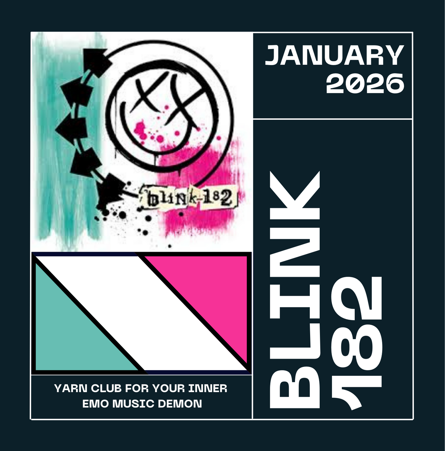 It’s Not a Phase! - January 2026 Yarn Club Blink 182