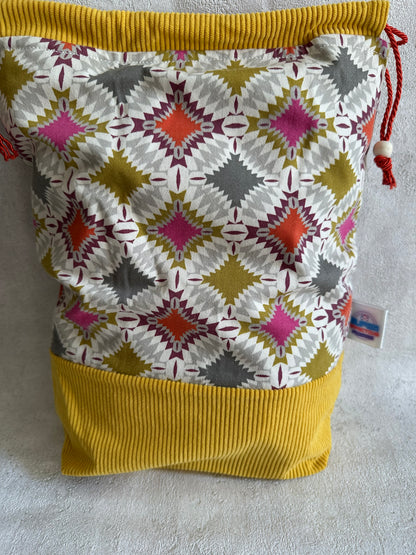 Geometric Large Project Bag