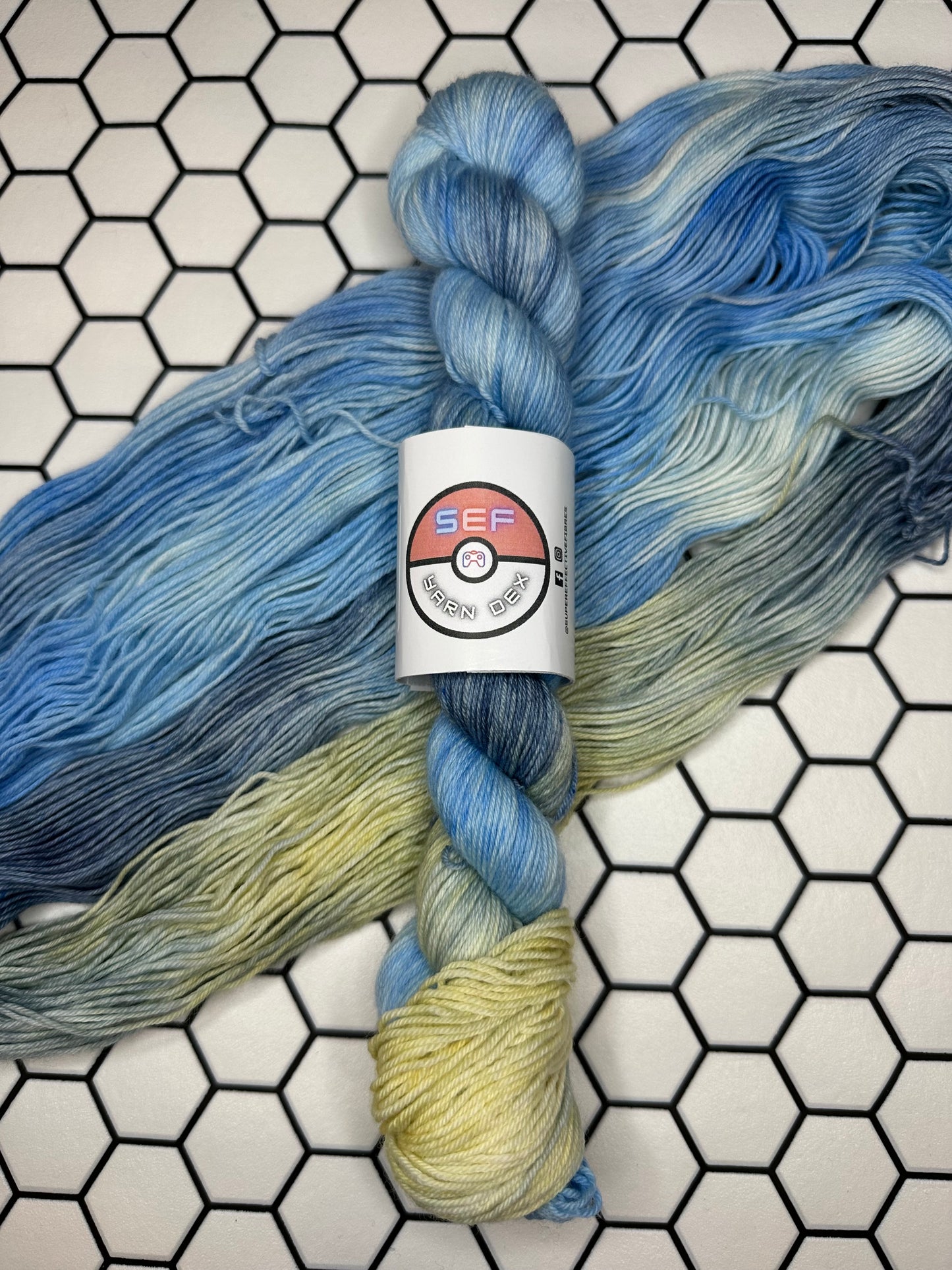 Vaporeon - Yarn Dex - 4 ply sock yarn